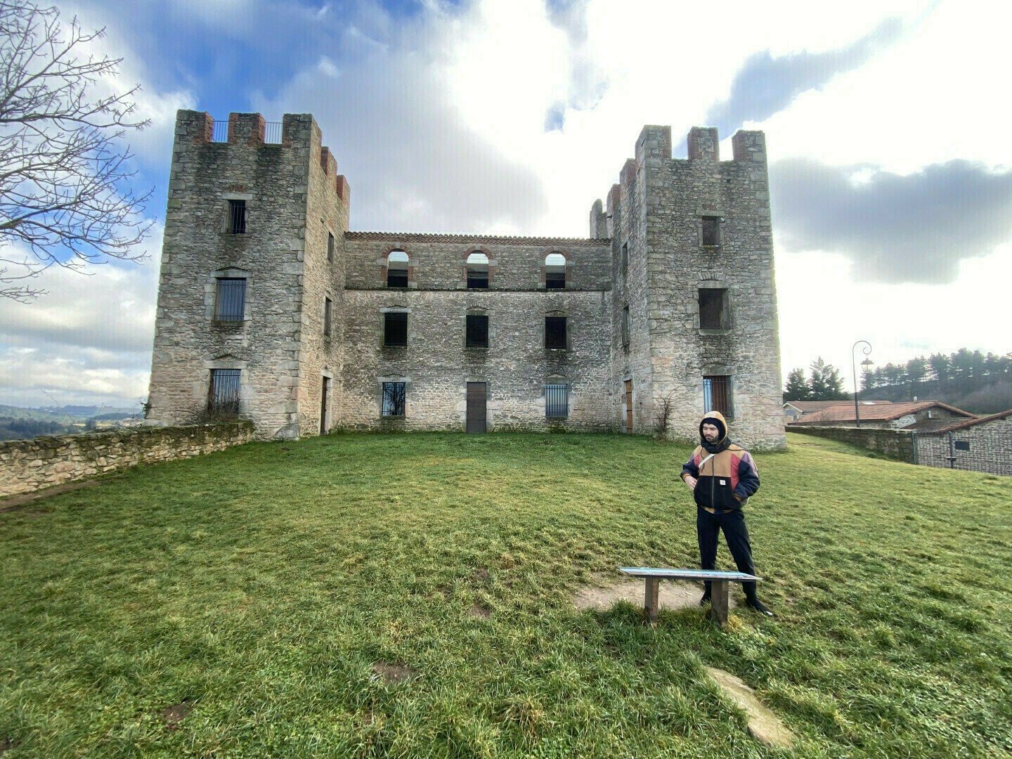 Me in front of a castle