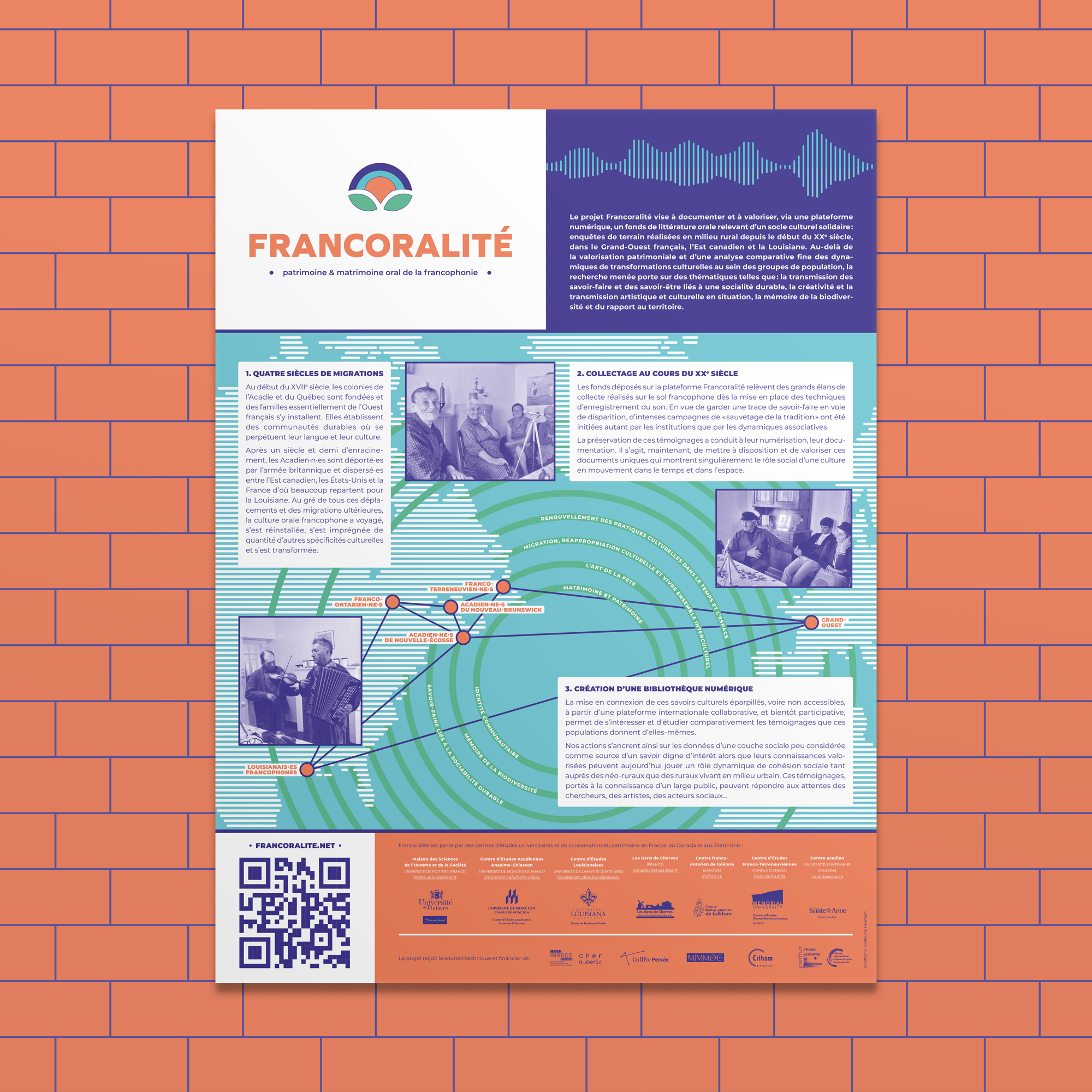 Affiche de présentation du projet Francoralité.