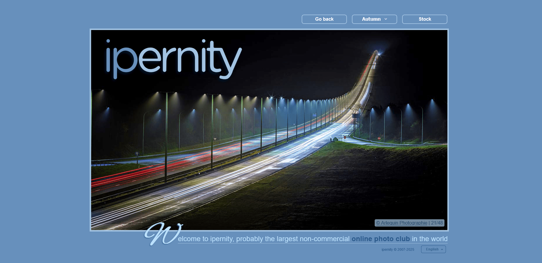 Homepage of Ipernity